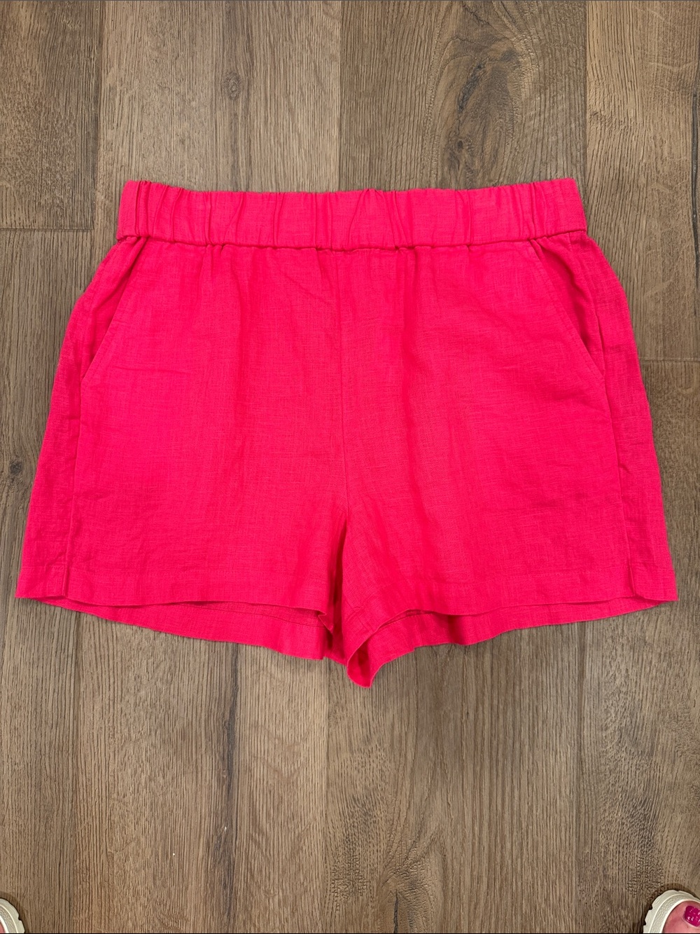 J. Crew Tropez Pink Linen Shorts